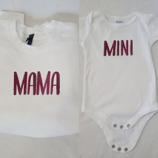 Matching Set - Mama & Mini - Plain - Adult & Baby