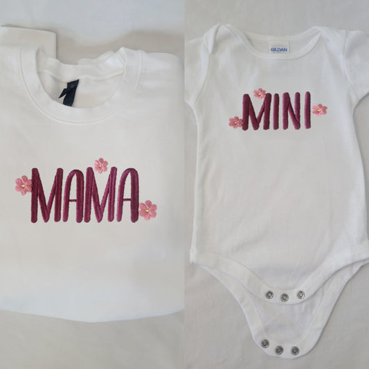 Matching Set - Mama & Mini - Floral - Adult & Baby